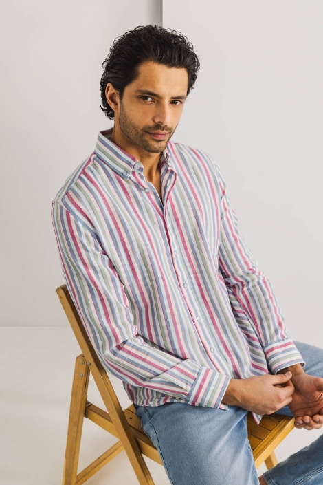 State of Art shirt ls striped oxf